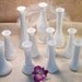 Lot of 11- Vintage Milk Glass Assorted Size Bud Vases-Instant Collection-Vintage Wedding-Table Centerpieces