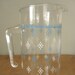 Pyrex Glass Pitcher Blue Snowflake