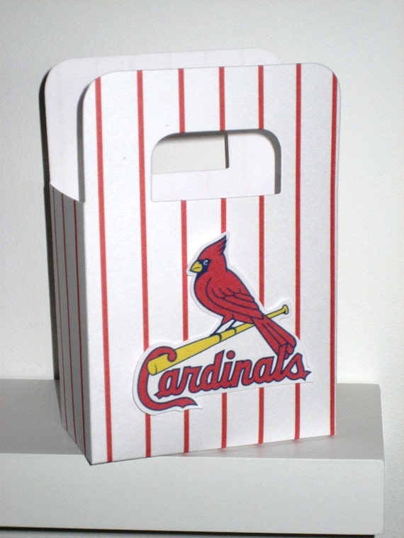 10 St. Louis Cardinals Favor Bags by favoritesbyglenda on Etsy