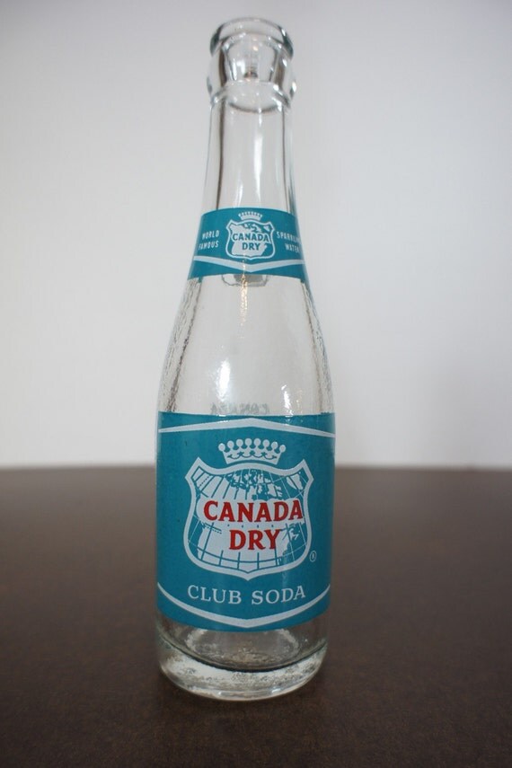 Vintage Soda Bottle Canada Dry Club Soda