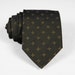 Vintage 1960's Beau Brummell Skinny Necktie - Dark Brown w/ Star Pattern