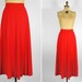 Vintage 1980's Cherry Red Skirt - Size M