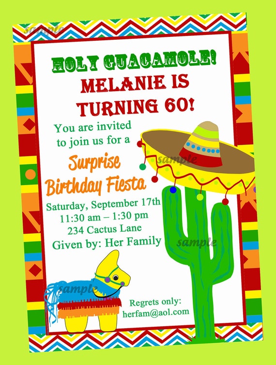 Fiesta Party Invitation Wording 4