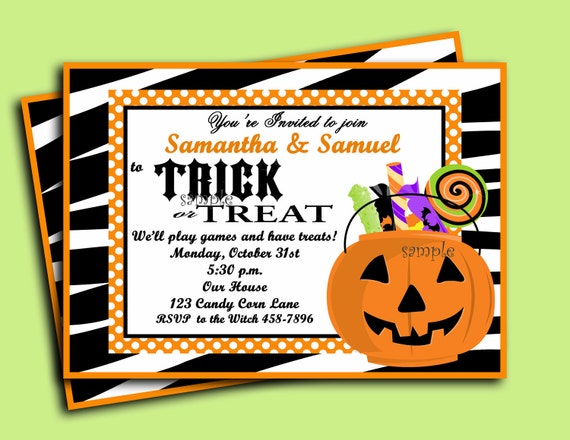 Trick Or Treat Invitation 1