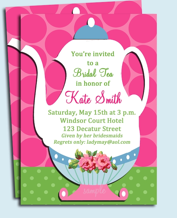 Tea Party Photo Invitations 10