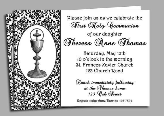 Free Printable First Holy Communion Invitations 1