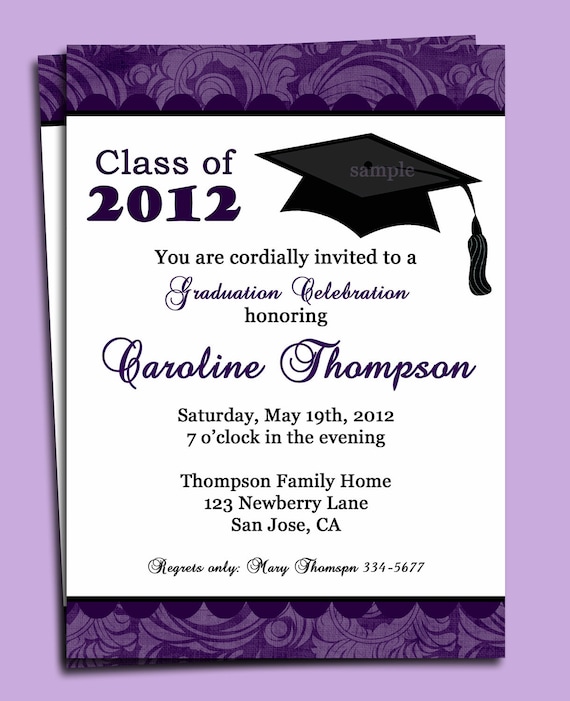 Printed Graduation Party Invitations 6