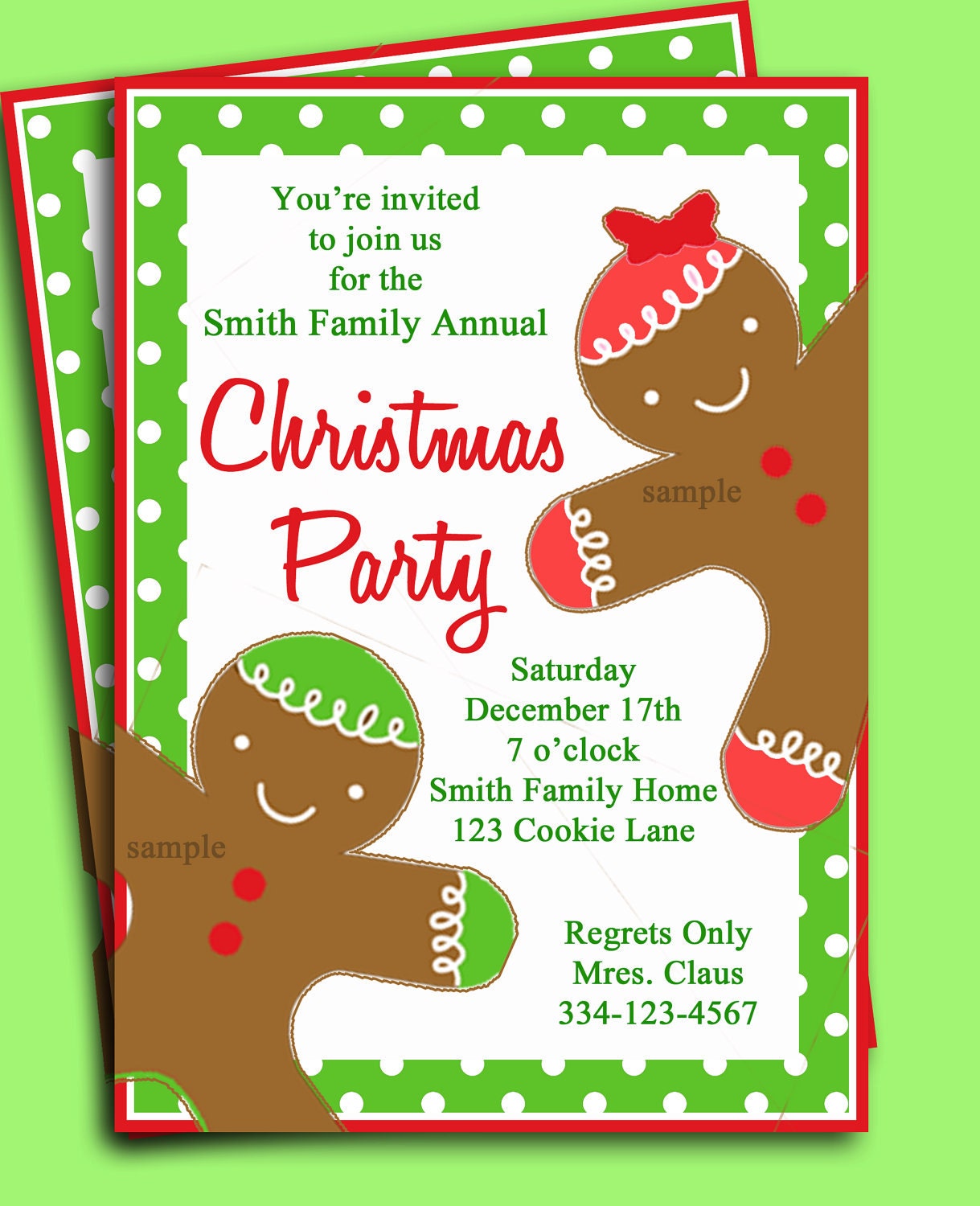 Free Christmas Invitation Templates 8