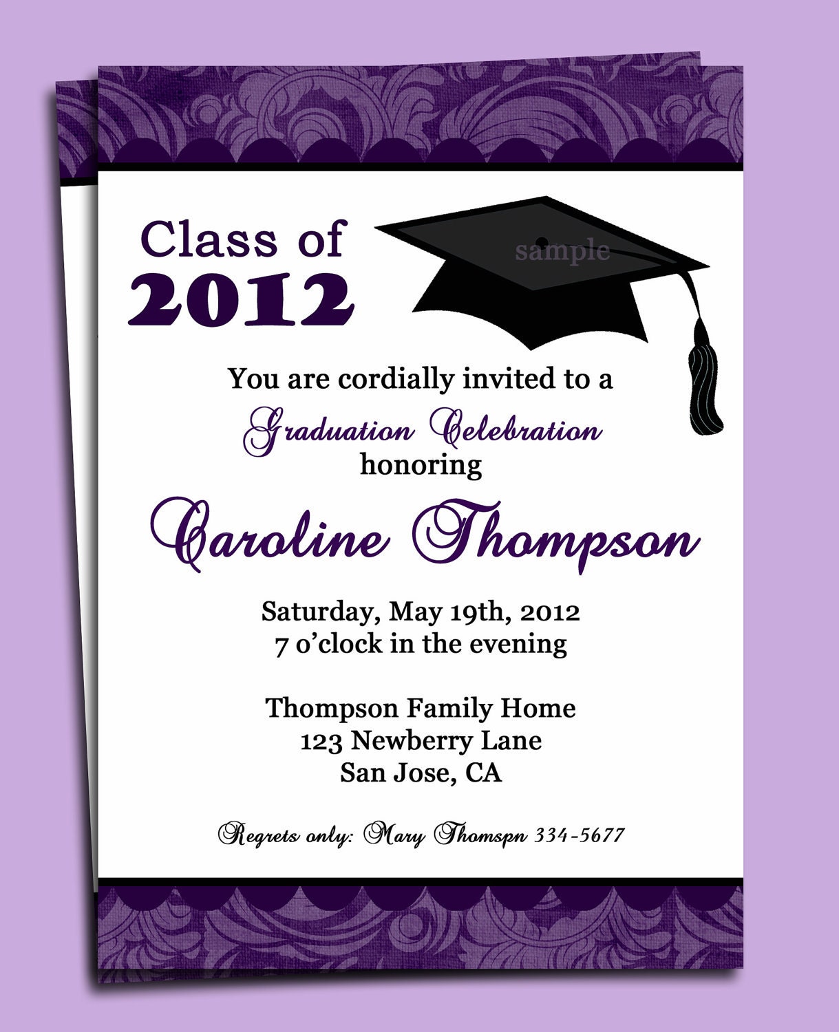 Sample Graduation Invitation Message 1