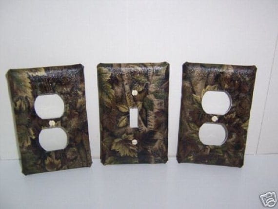 Light Switch Plate/Outlet Covers with Camouflage by snazzyetc