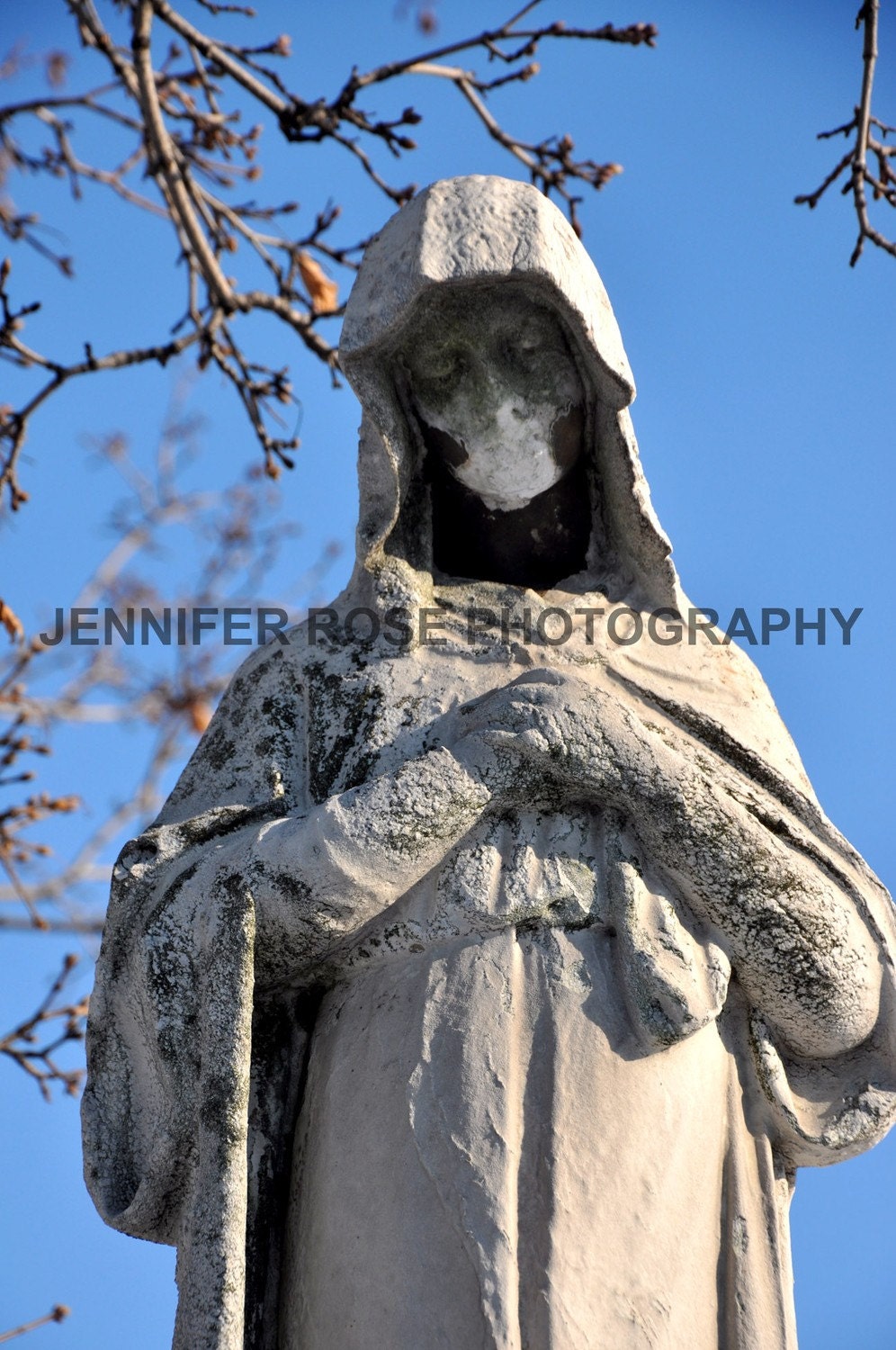 Very Creepy Scary Cemetery Statue by JenniferRoseGallery on Etsy
