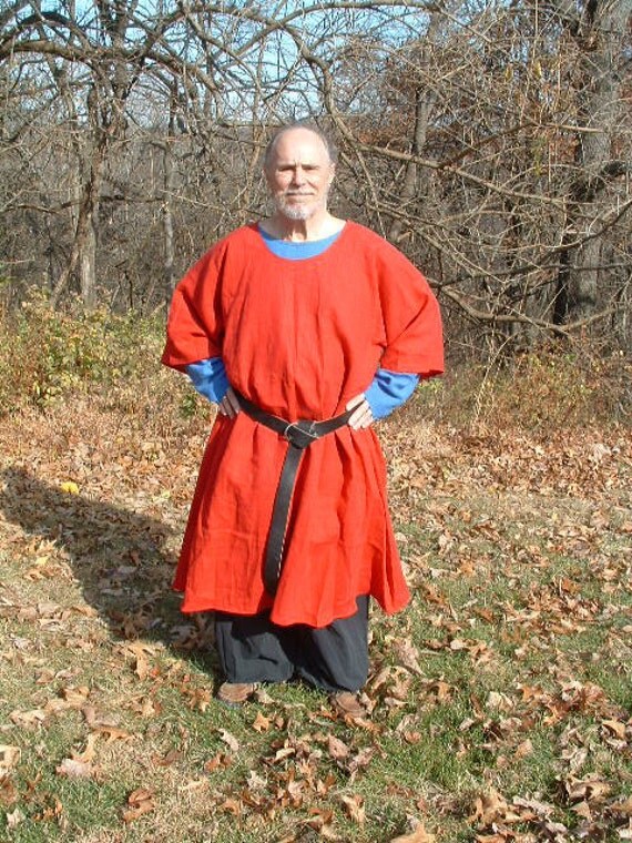 Linen Medieval Unisex Flared Tunic. SCA LARP One by NeverlandGarb
