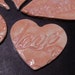 Hearts Pink Love Beautiful Be Happy Believe tiles mosaic or jewelry