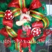 Green and Red Reindeer Christmas Wreath