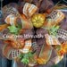 Fall Pumpkin Plaid Mesh Wreath