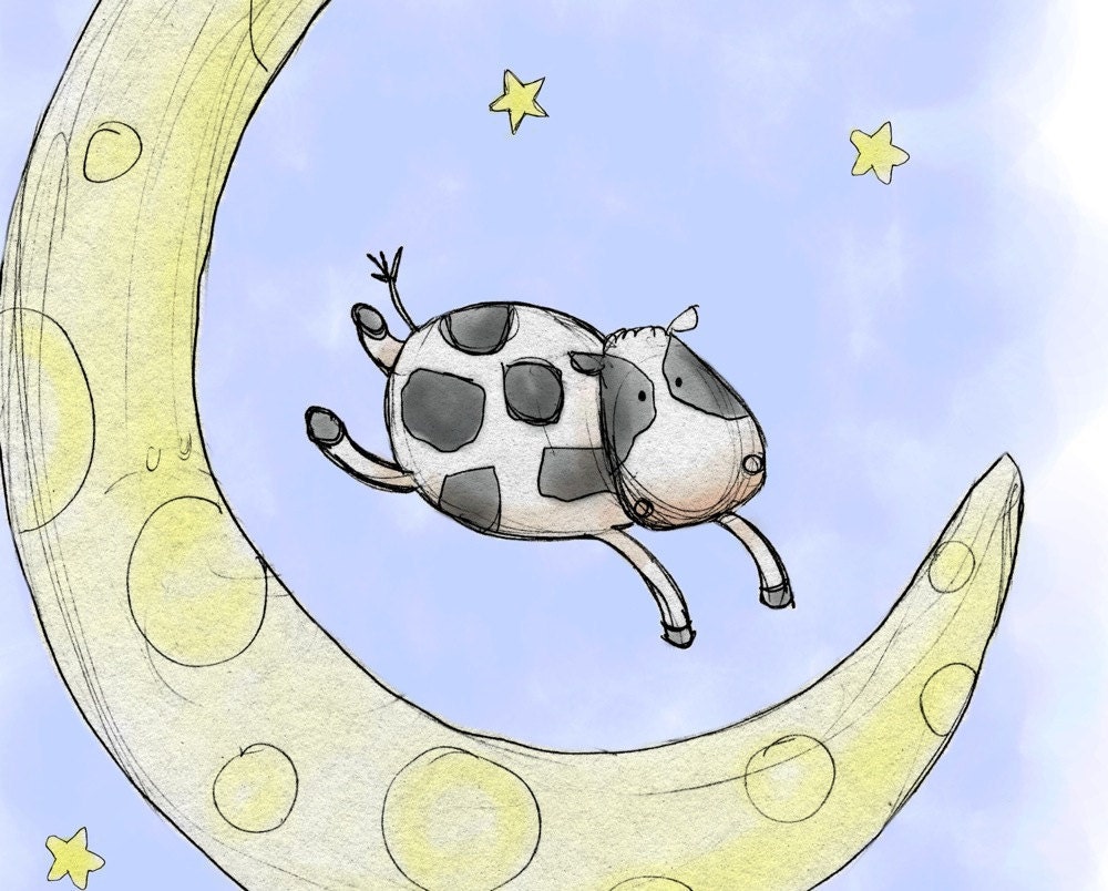 cow jumping clipart - photo #38