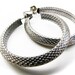 SALE - Vintage Hoop Earrings, Silver Tone. Vintage Jewelry by My Chouchou on Etsy.