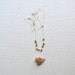 One Fine Day Necklace- Raw Brass Faceted Cubes on Sterling Chain