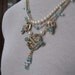 Breakfast at Tiffany's necklace, repurposed, reclaimed, upcycled vintage jewelry OOAK