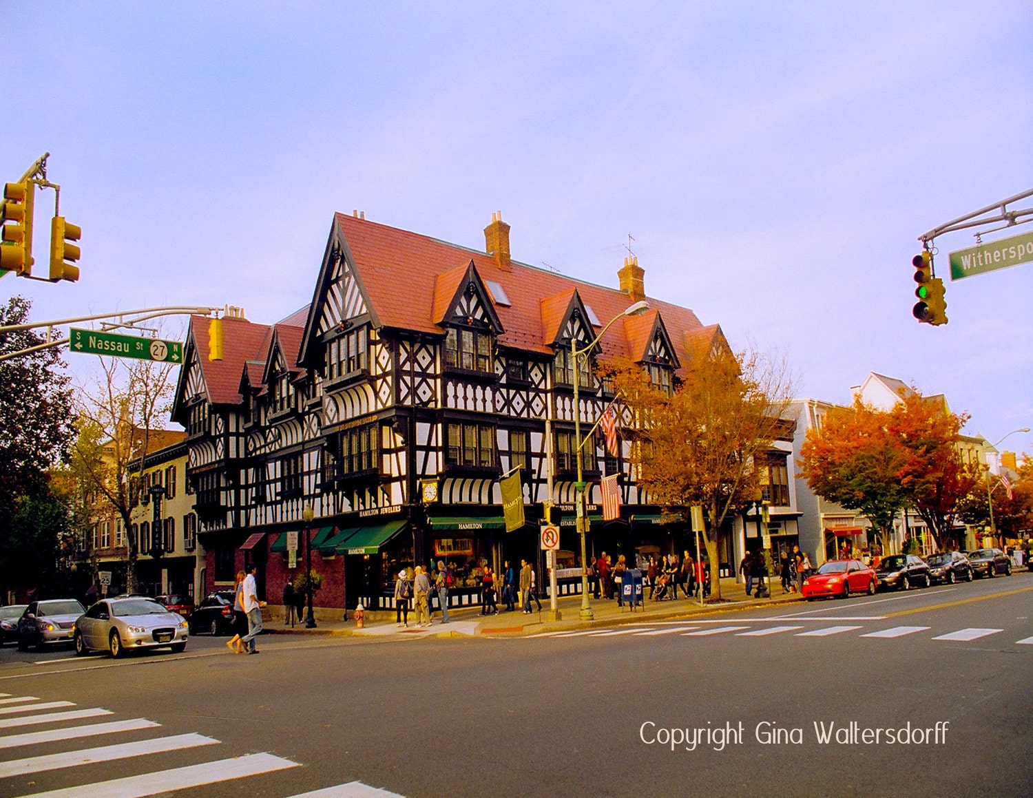 Princeton NJ Street Scene nassau street witherspoon street