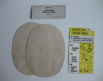 Elbow Patches - Beige Ultrasuede - Set of 2