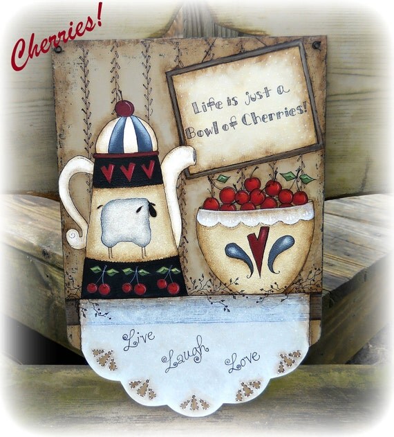 E PATTERN Cherries / Life is Just a Bowl of Cherries