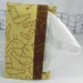 Pocket Tissue Holder for Purse, Backpack, Travel: Yellow Brown Birds