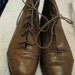 Vintage Women Leather Boots, Joan and David,Italy Short Brown lace size 9 US 39 1/2 Europe