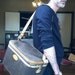 Vintage Men Travel Case Luggage / Overnight Bag / Supply Bag / Tweed Leather Overnight / Classy Vintage