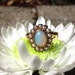 SALE- Antique (1879) Victorian FLOWER Opal and Pearl 22K Ring