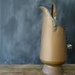 Antique Copper Coal Scuttle Porcelain Blue Handle