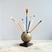 Vintage World Globe Pencil Holder