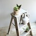 Vintage Weathered Wood Ladder