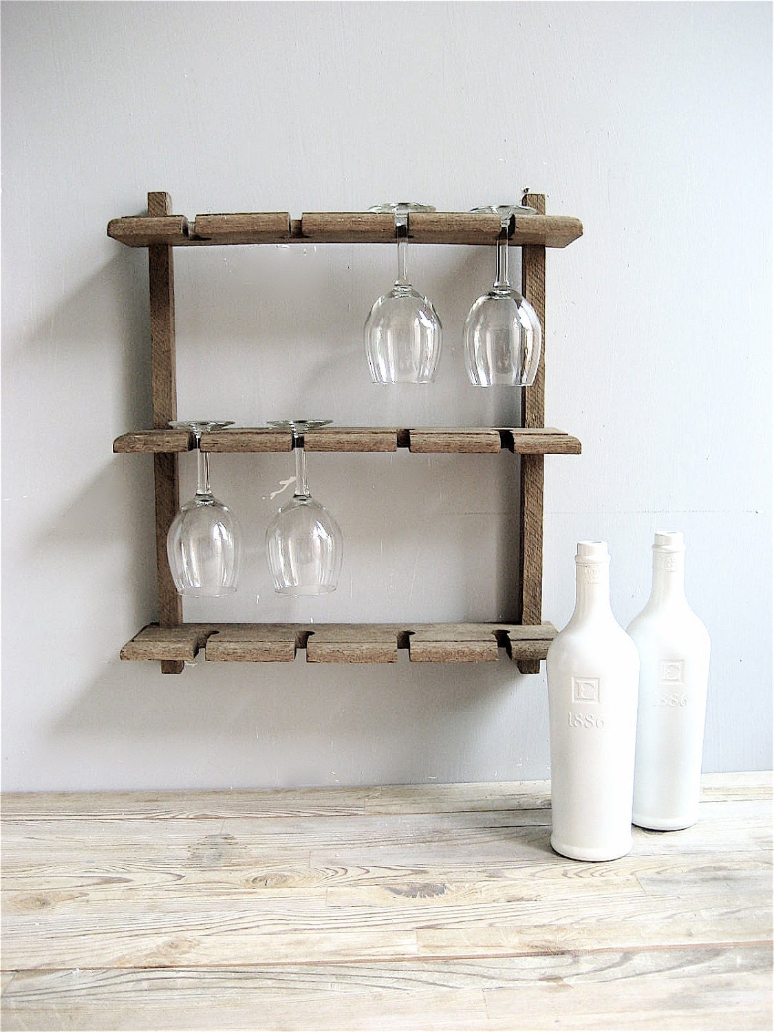 Vintage Wine Glass Rack