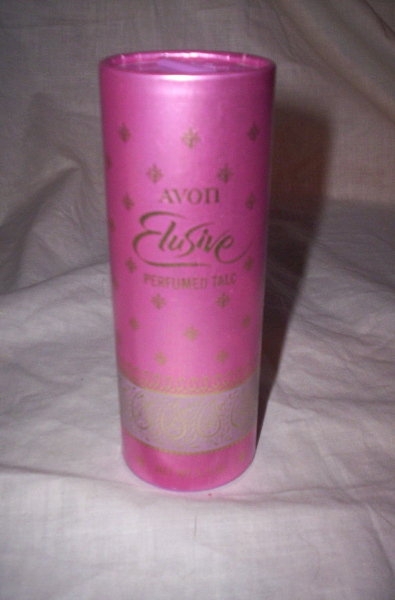 vintage avon perfume elusive talc powder unused by robinsvintage