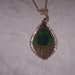 vintage necklace peacock feather rhinestones