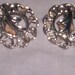vintage clip on earrings silvertone sarah coventry