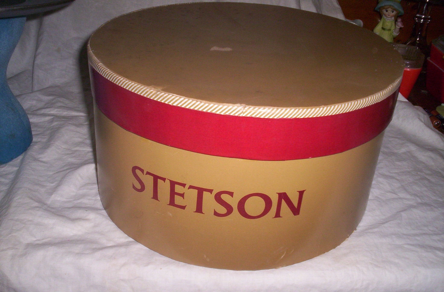 vintage stetson hat box with insert