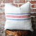 Village Series - Red Blue and Green Stripe 18"x18"