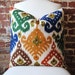 Vivid Ikat - Duralee Fabric - Pillow Cover - 20 in square - Designer Pillow - Decorative Pillow - Throw Pillow