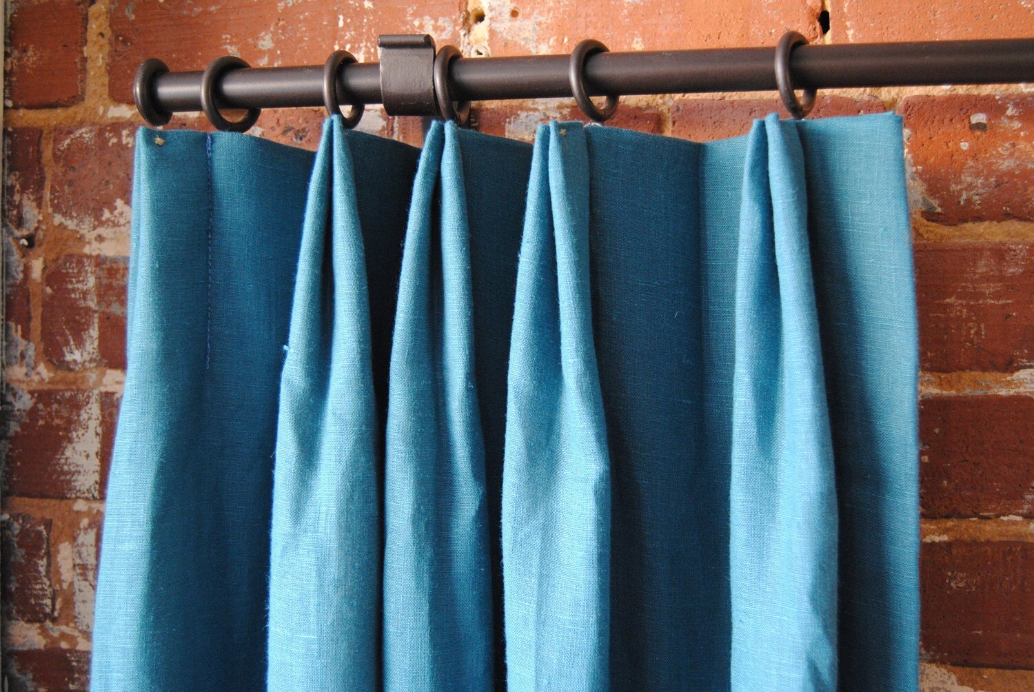 96 Euro Pleated Solid Drapery Panel Custom You Pick