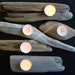 Driftwood tea light holder, set of 5