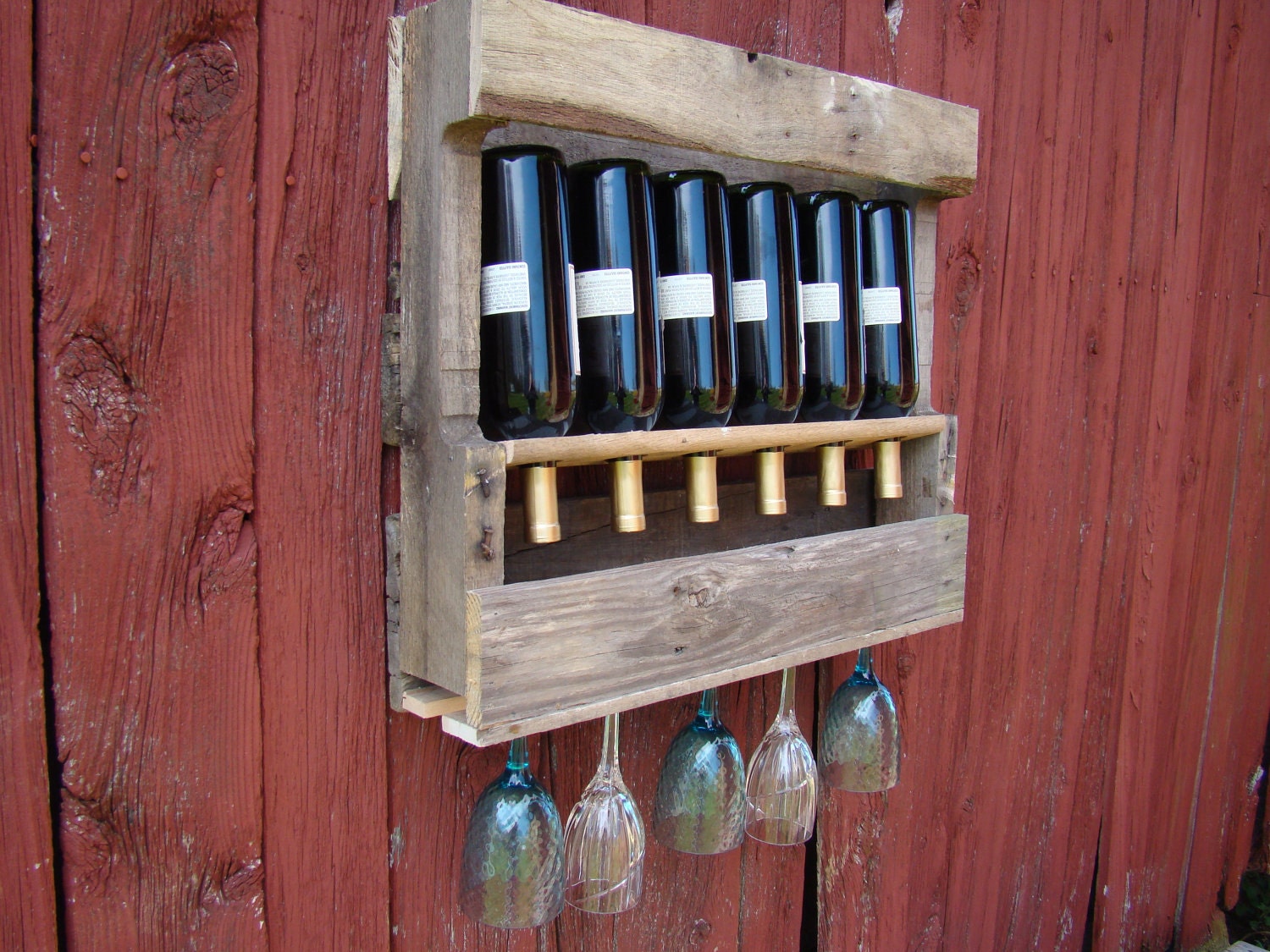 Recycled wine rack SMALL