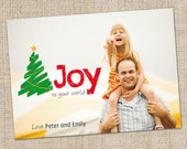 Printable Custom Christmas Photo Card - Joy To Your World Il_170x135
