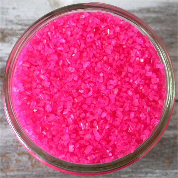 Sprinkles 3 oz Hot Pink Shiny Sugar Crystals for Cupcakes