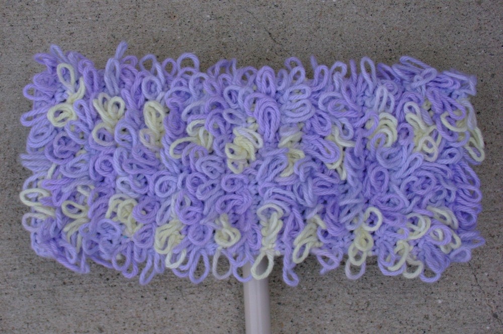Crocheted SwifferType Duster Cover Handmade and Eco Friendly