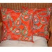 Orange Batik Pillow Cover, Orange Pillow Cover, 18" Pillow Covers, Batik Candle Mat, Price Reduced