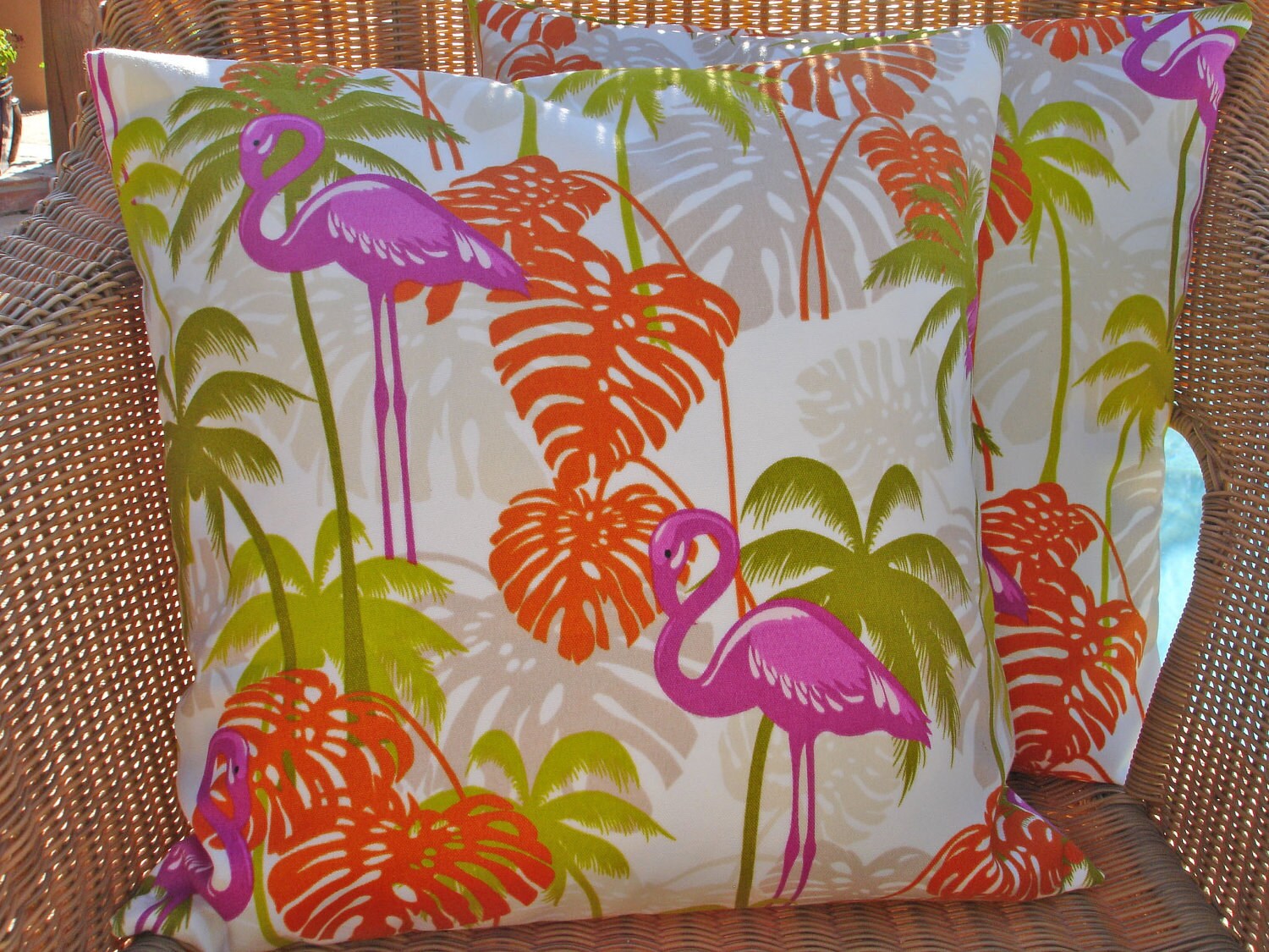 Flamingo Pillow Covers Outdoor Pillow Covers Hot Pink