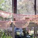 Bunting Elsa Vintage Doilies Doily Bridal Banner Upcycled Wall Hangings. Pink Beige Crochet Repurposed Eco Friendly