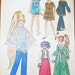 Crissy Velvet Doll Clothes Wardrobe 15.5" 17.5" Dolls Mini Maxi Dress Poncho - Vintage 1970s Simplicity Sewing Pattern 9138 - Factory Folds